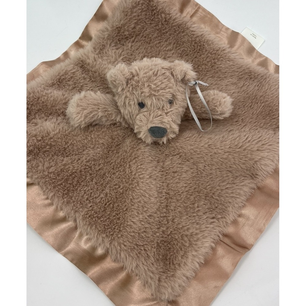 Cloud Island Bear Plush Lovey Security Blanket Satin